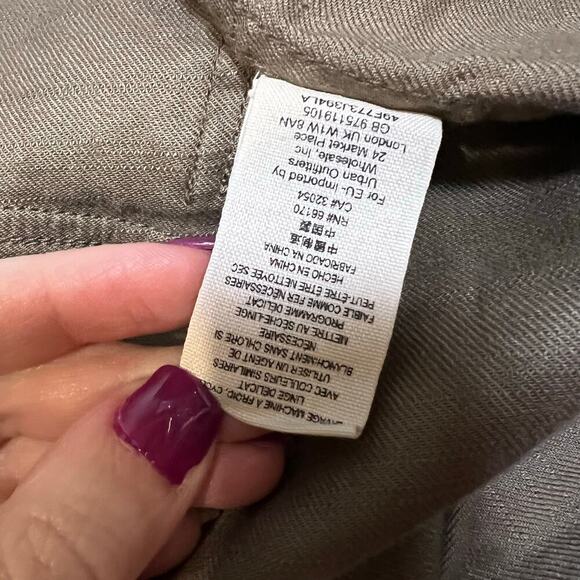 Free People Raw Hem Waterfall Femme Linen Jacket Sz S - Picture 11 of 12